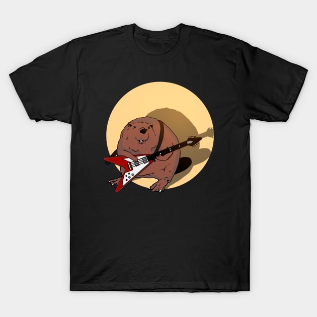 Rock'n'roll beaver T-Shirt by AlexMill